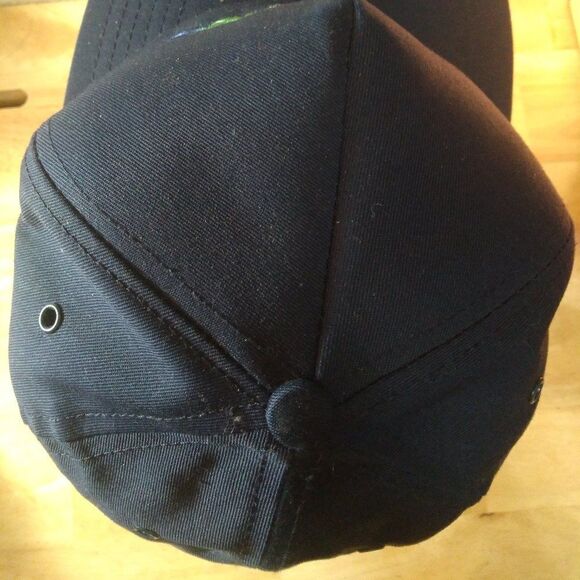 Vintage 90s Steelcase Rainbow Font Logo Snap Back Hat - Picture 6 of 9